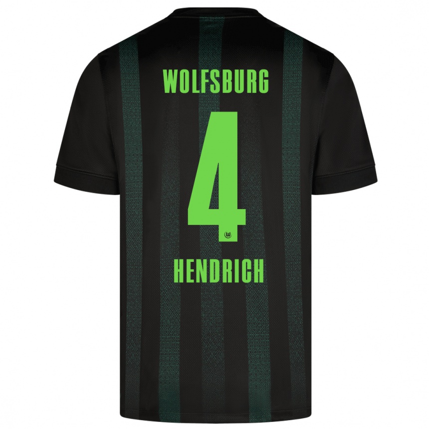 Kids Football Kathrin Hendrich #4 Dark Green Away Jersey 2024/25 T-Shirt Za