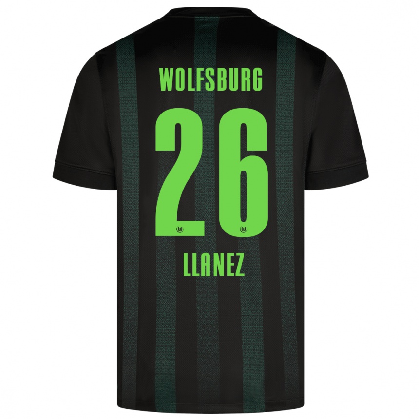 Kids Football Ulysses Llanez #26 Dark Green Away Jersey 2024/25 T-Shirt Za