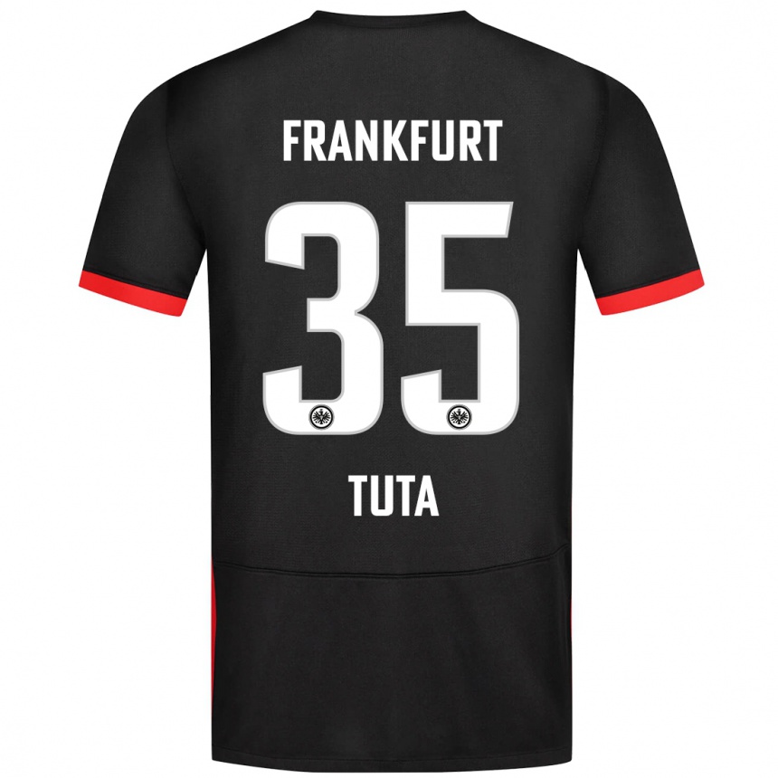 Kids Football Tuta #35 Black Away Jersey 2024/25 T-Shirt Za