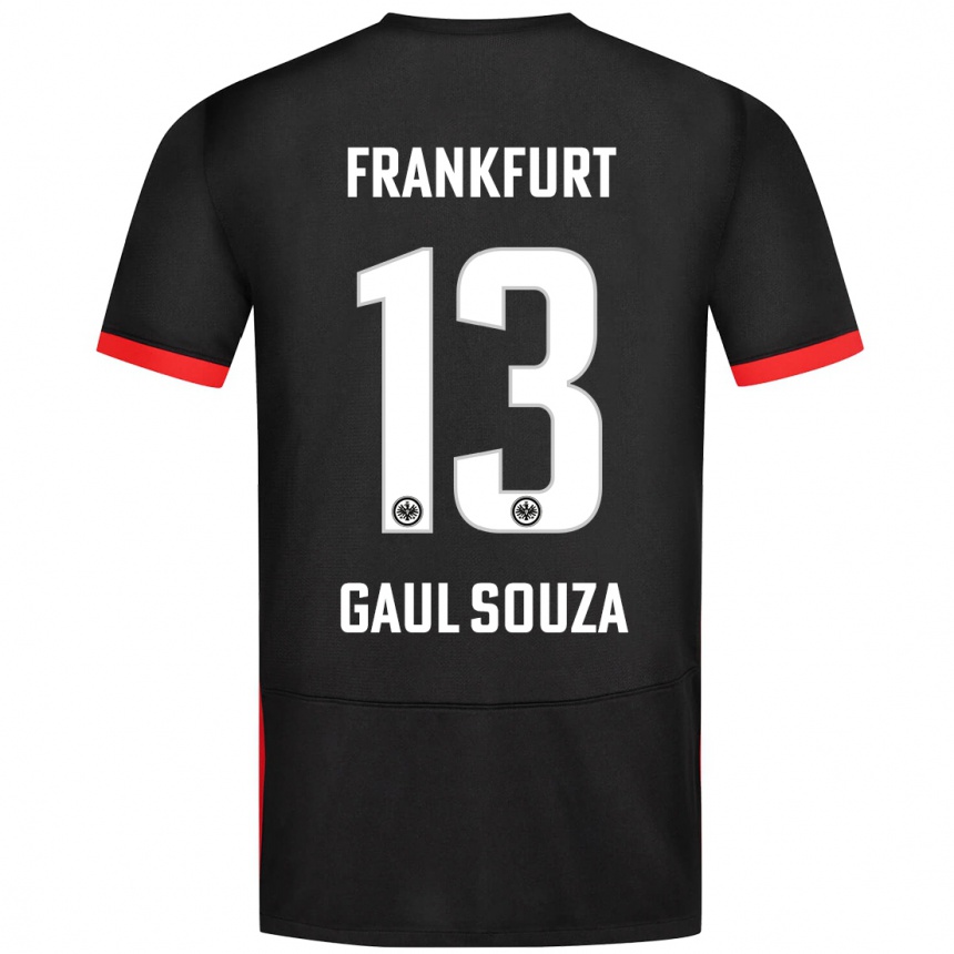 Kids Football Alessandro Gaul Souza #13 Black Away Jersey 2024/25 T-Shirt Za