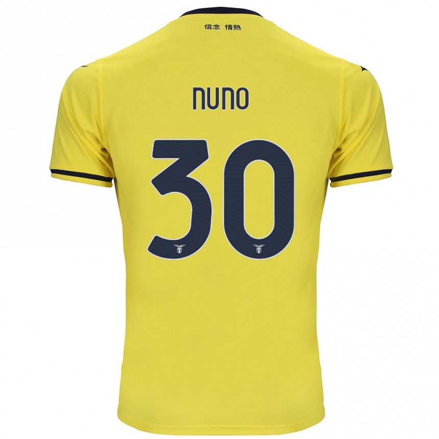 Kids Football Nuno Tavares #30 Yellow Away Jersey 2024/25 T-Shirt Za