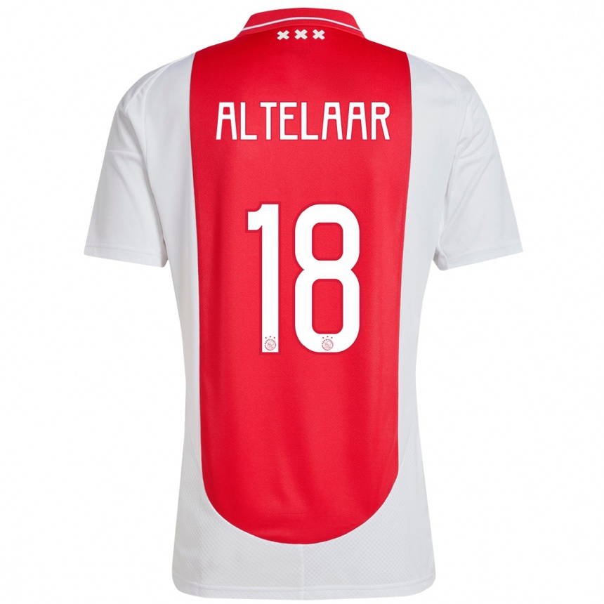 Men Football Jamie Altelaar #18 Red White Home Jersey 2024/25 T-Shirt Za