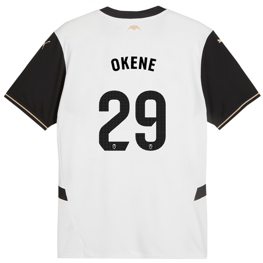 Men Football Andrea Okene #29 White Black Home Jersey 2024/25 T-Shirt Za