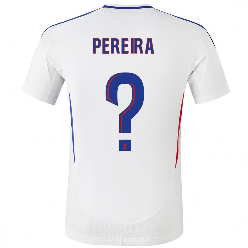 Men Football Mateo Pereira #0 White Blue Home Jersey 2024/25 T-Shirt Za