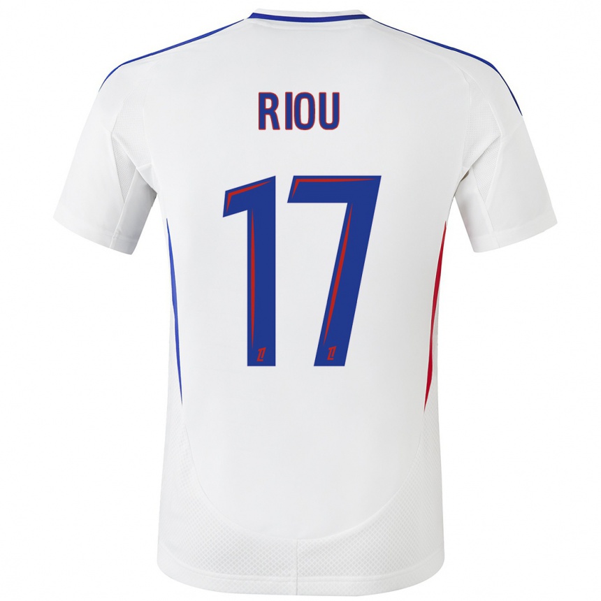 Men Football Remy Riou #17 White Blue Home Jersey 2024/25 T-Shirt Za