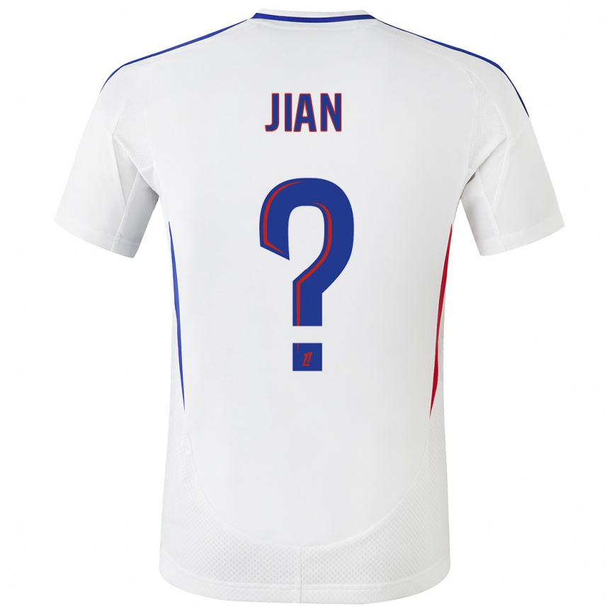 Men Football Tao Jian #0 White Blue Home Jersey 2024/25 T-Shirt Za