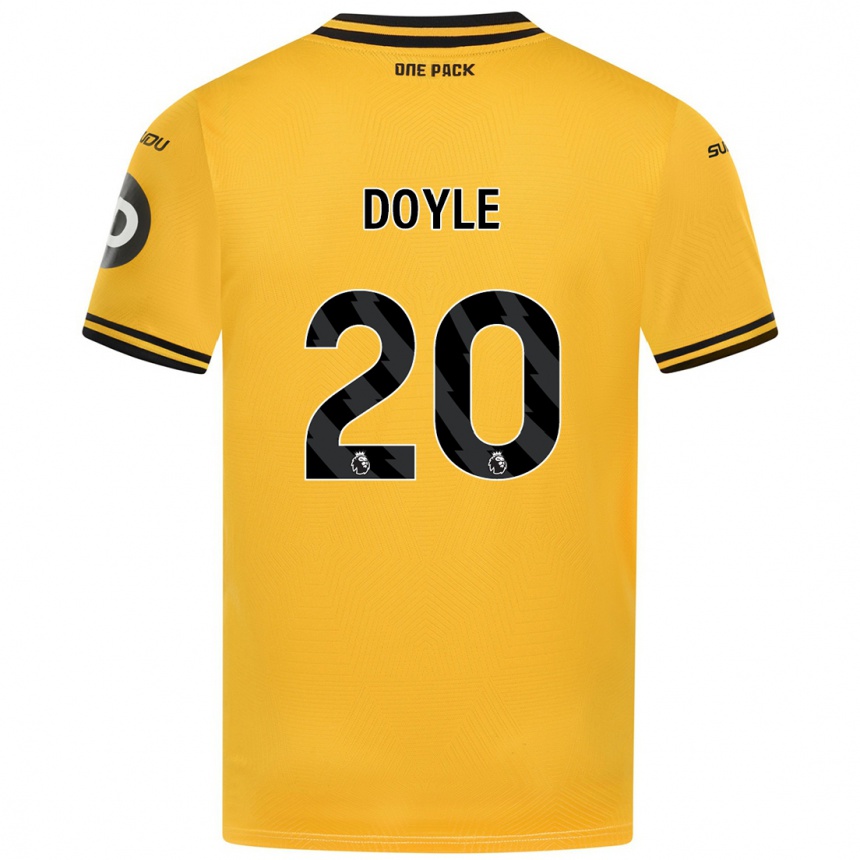 Men Football Tommy Doyle #20 Yellow Home Jersey 2024/25 T-Shirt Za