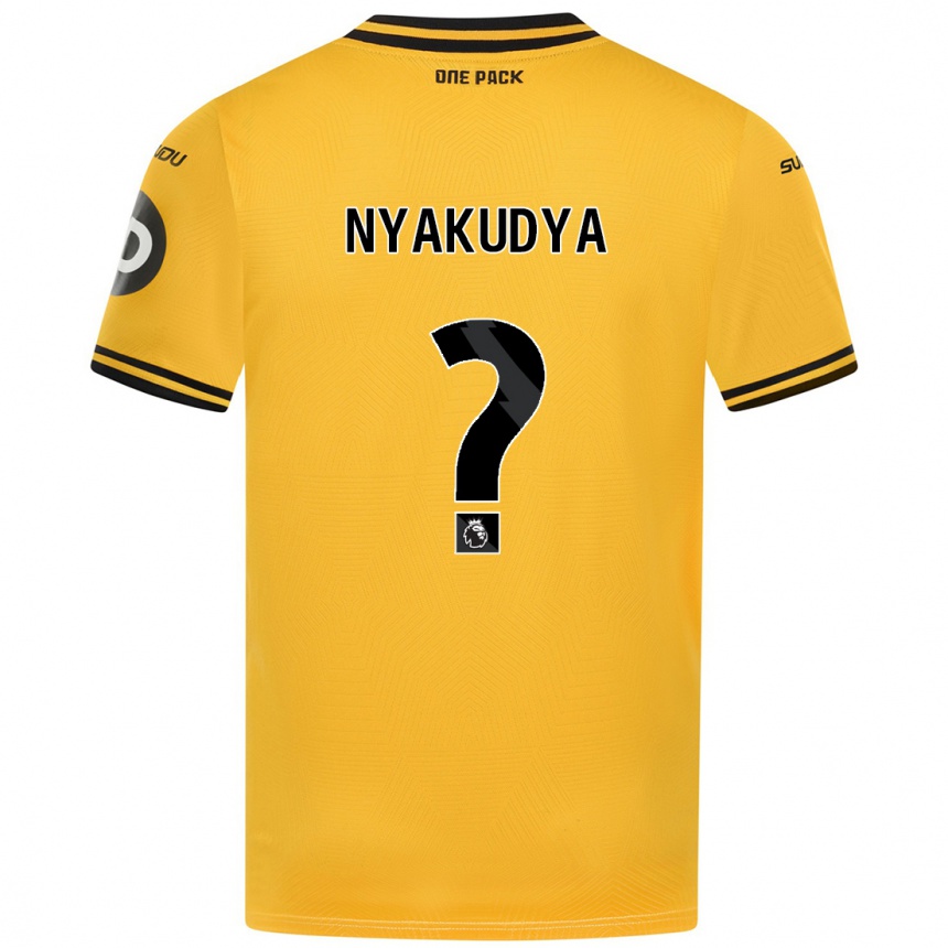 Men Football Joshua Nyakudya #0 Yellow Home Jersey 2024/25 T-Shirt Za