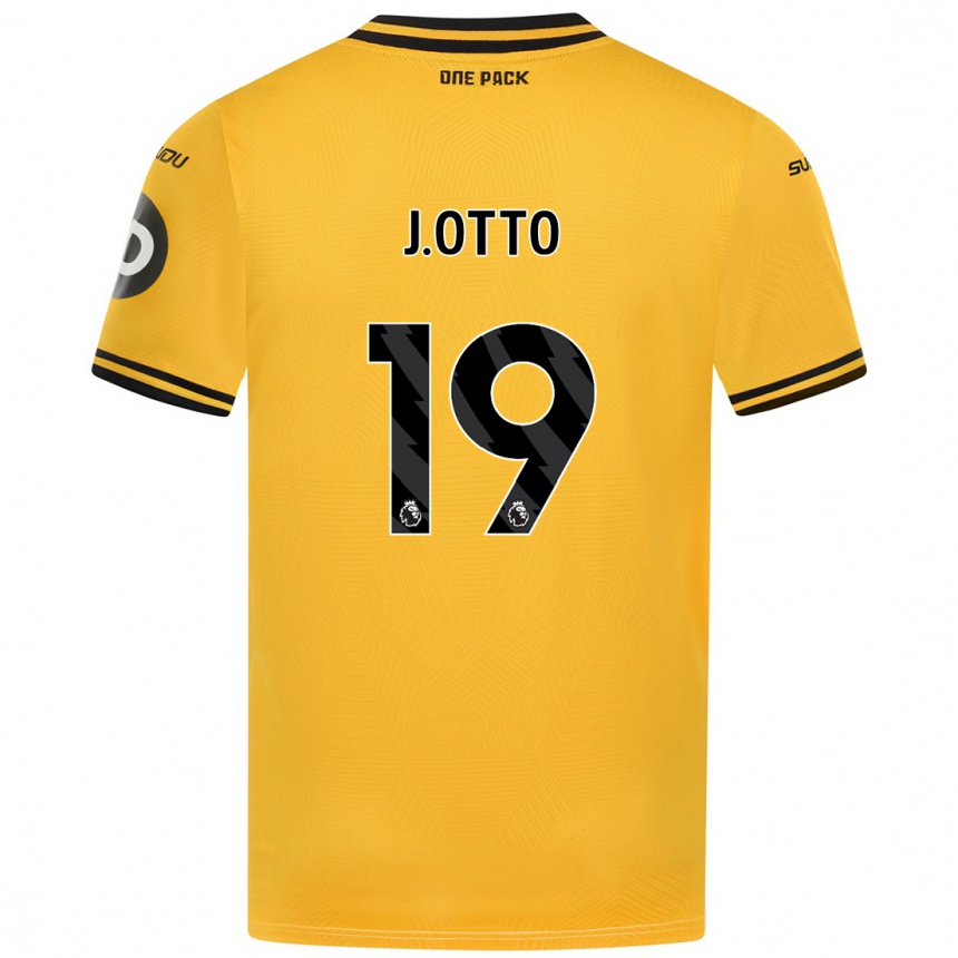 Men Football Jonny Otto #19 Yellow Home Jersey 2024/25 T-Shirt Za