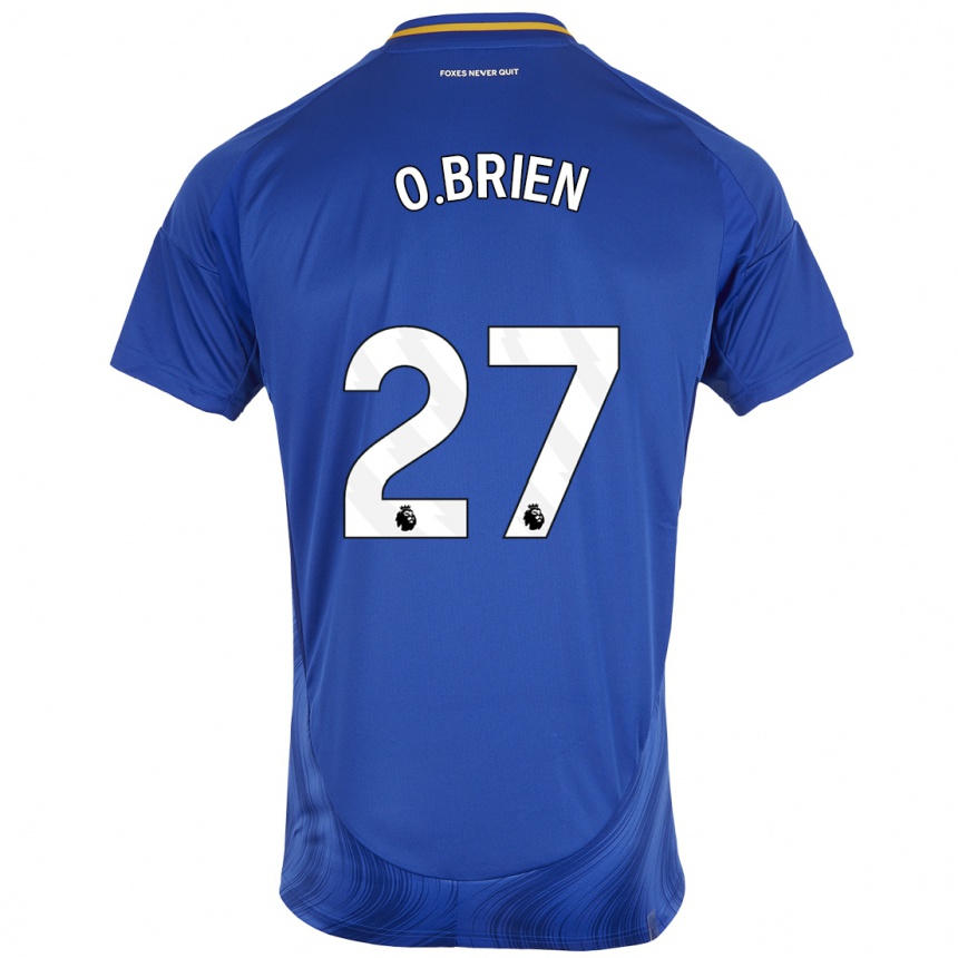 Men Football Shannon O.brien #27 Blue White Home Jersey 2024/25 T-Shirt Za