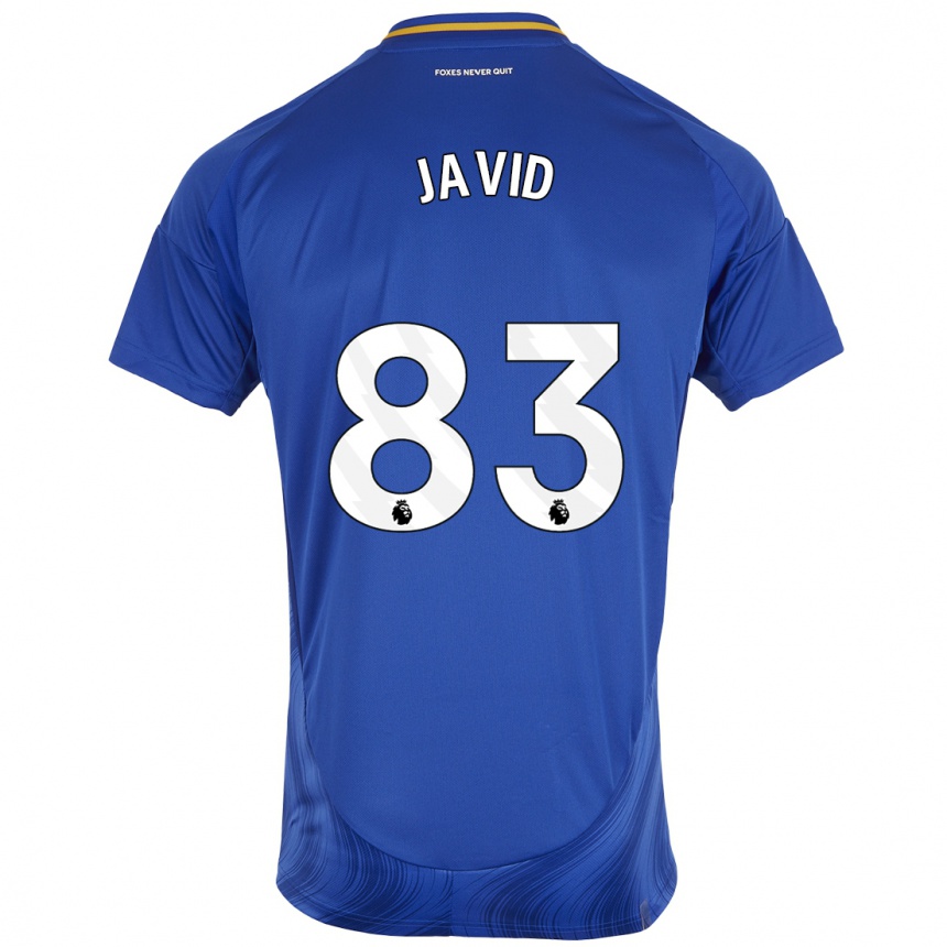 Men Football Abdullah Javid #83 Blue White Home Jersey 2024/25 T-Shirt Za