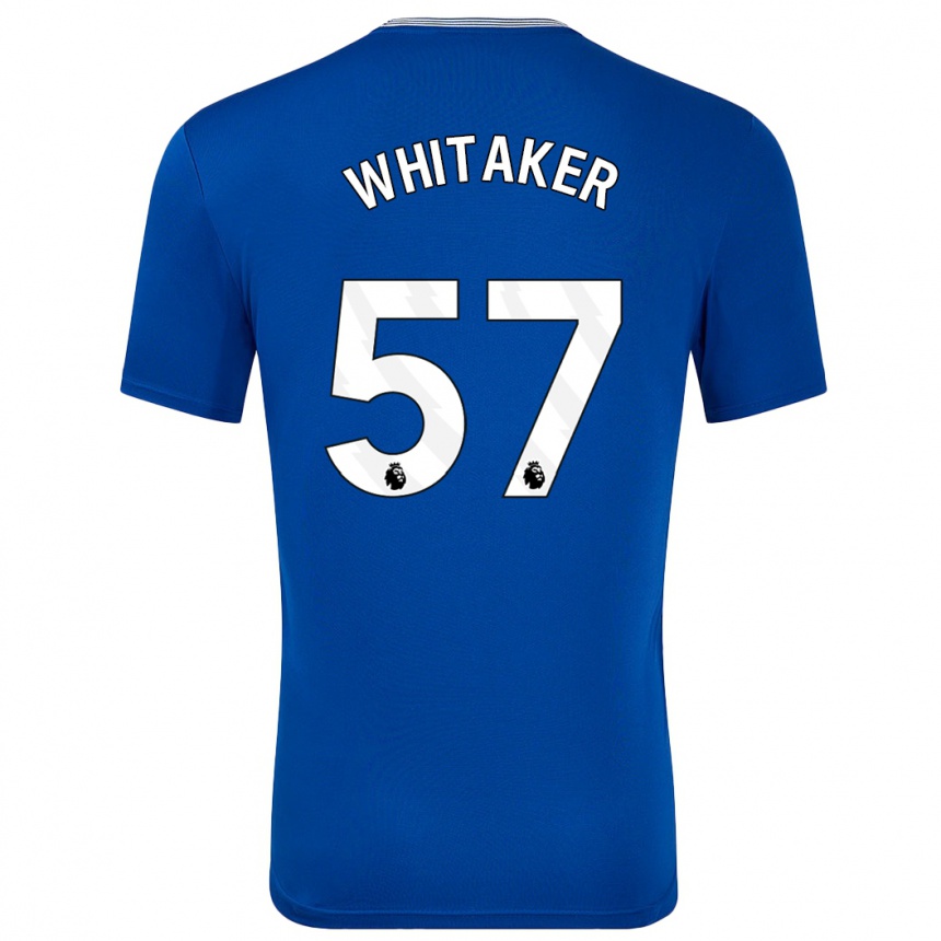 Men Football Charlie Whitaker #57 Blue With Home Jersey 2024/25 T-Shirt Za