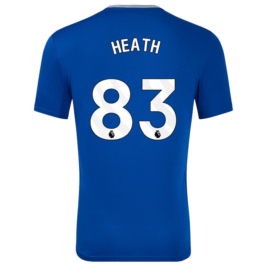 Men Football Isaac Heath #83 Blue With Home Jersey 2024/25 T-Shirt Za