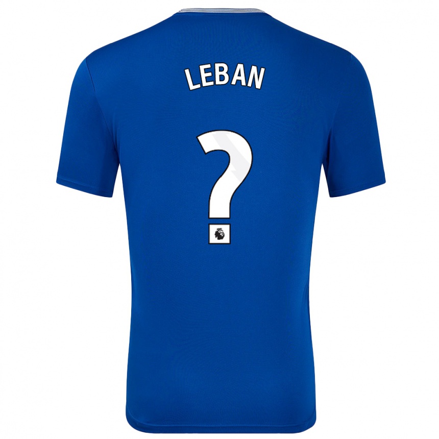 Men Football Zan-Luk Leban #0 Blue With Home Jersey 2024/25 T-Shirt Za