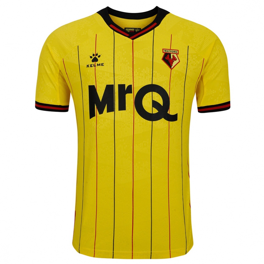 Men Football Safia Middleton-Patel #1 Yellow Black Home Jersey 2024/25 T-Shirt Za