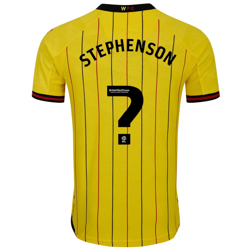 Men Football Ollie Stephenson #0 Yellow Black Home Jersey 2024/25 T-Shirt Za