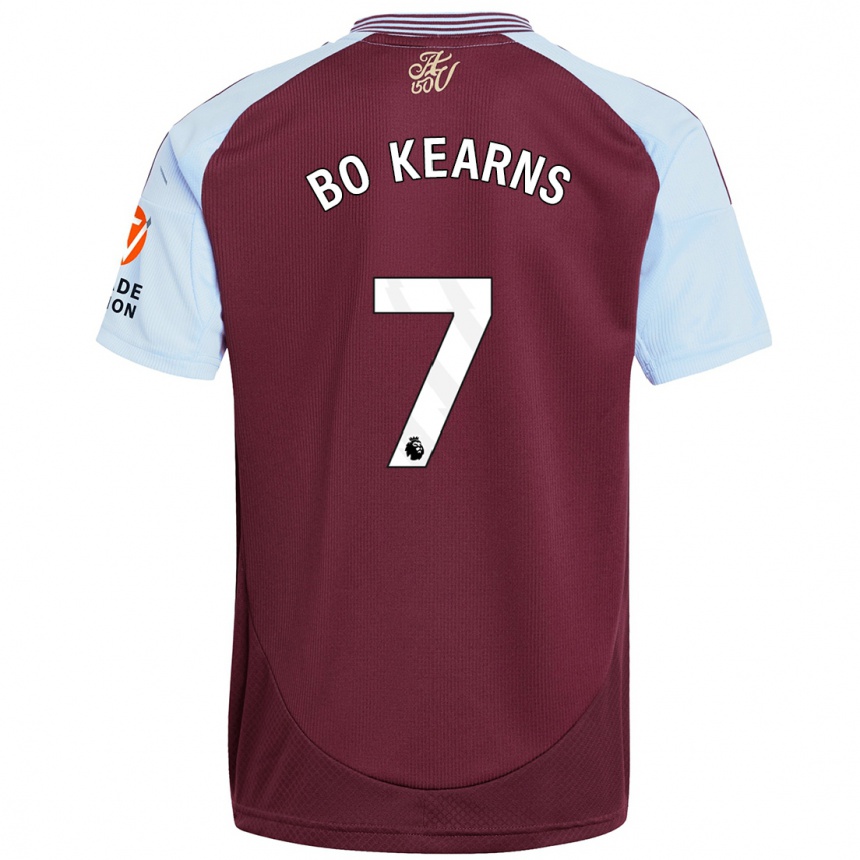 Men Football Missy Bo Kearns #7 Burgundy Sky Blue Home Jersey 2024/25 T-Shirt Za