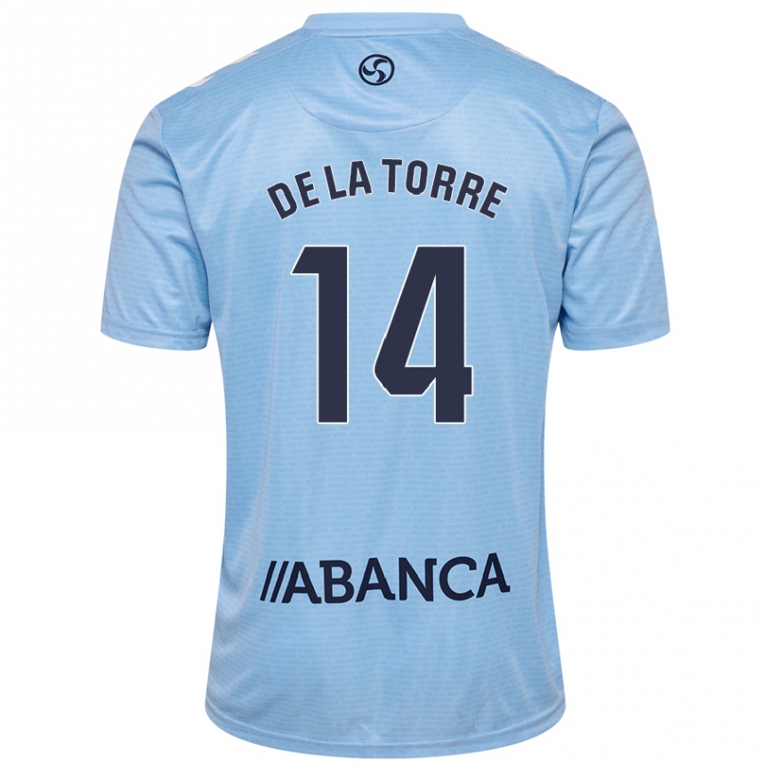 Men Football Luca De La Torre #14 Sky Blue Home Jersey 2024/25 T-Shirt Za