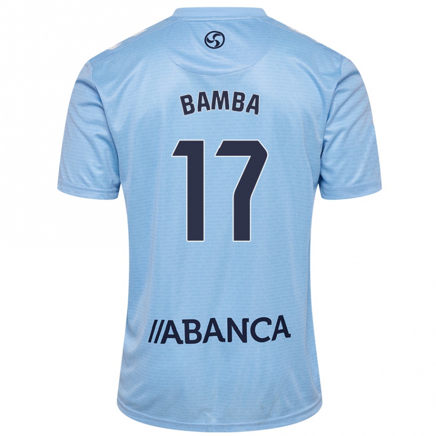 Men Football Jonathan Bamba #17 Sky Blue Home Jersey 2024/25 T-Shirt Za