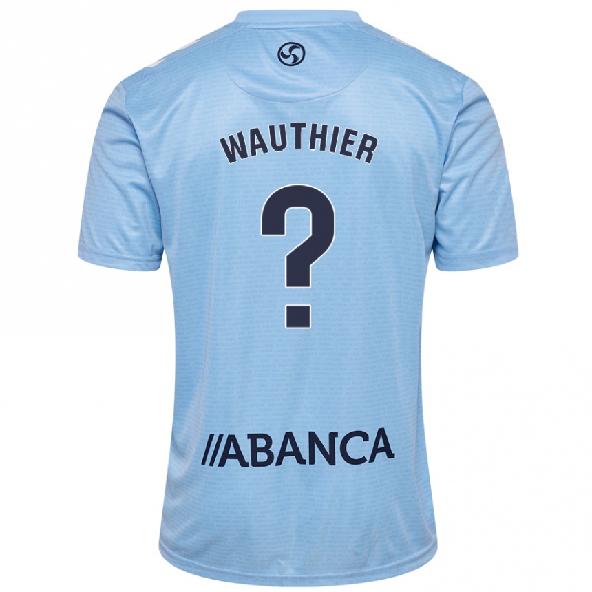 Men Football Hugo Wauthier #0 Sky Blue Home Jersey 2024/25 T-Shirt Za