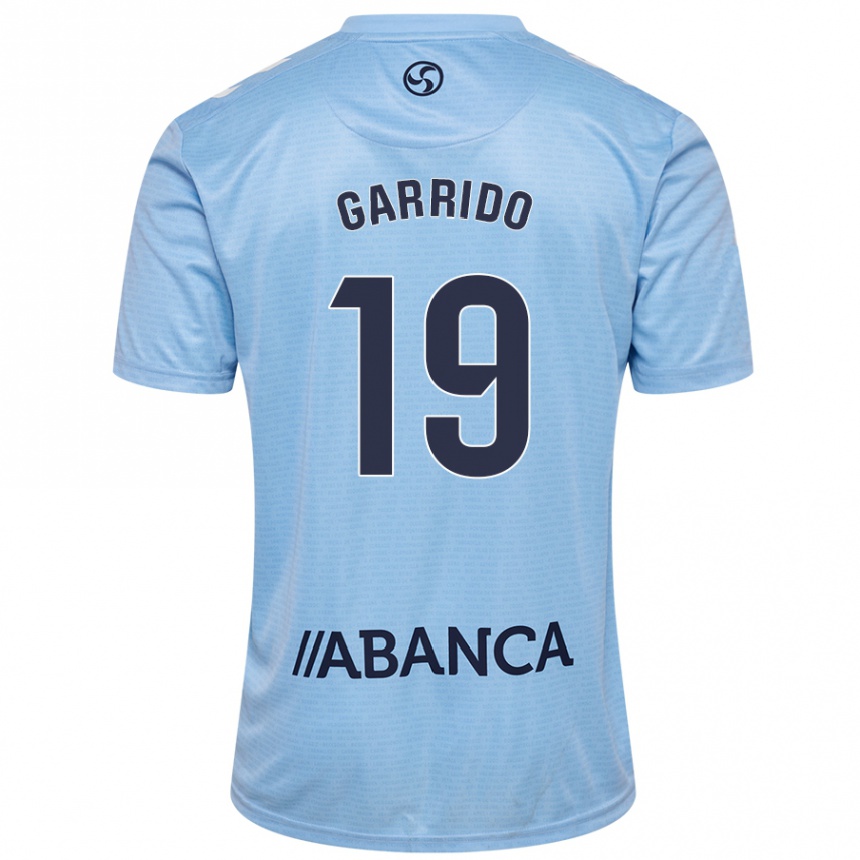 Men Football Manu Garrido #19 Sky Blue Home Jersey 2024/25 T-Shirt Za