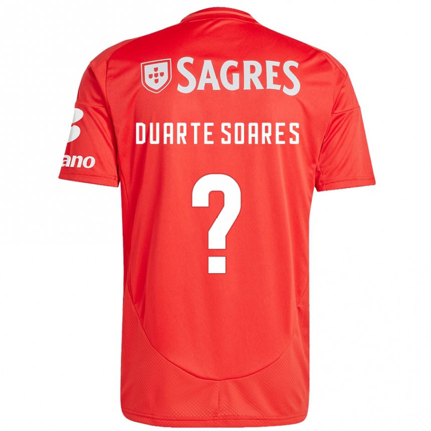 Men Football Duarte Soares #0 Red White Home Jersey 2024/25 T-Shirt Za