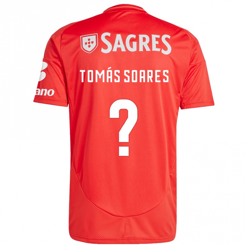 Men Football Tomás Soares #0 Red White Home Jersey 2024/25 T-Shirt Za