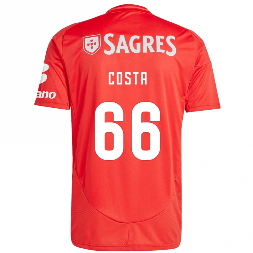 Men Football Rute Costa #66 Red White Home Jersey 2024/25 T-Shirt Za