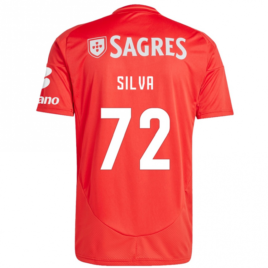 Men Football Matilde Silva #72 Red White Home Jersey 2024/25 T-Shirt Za