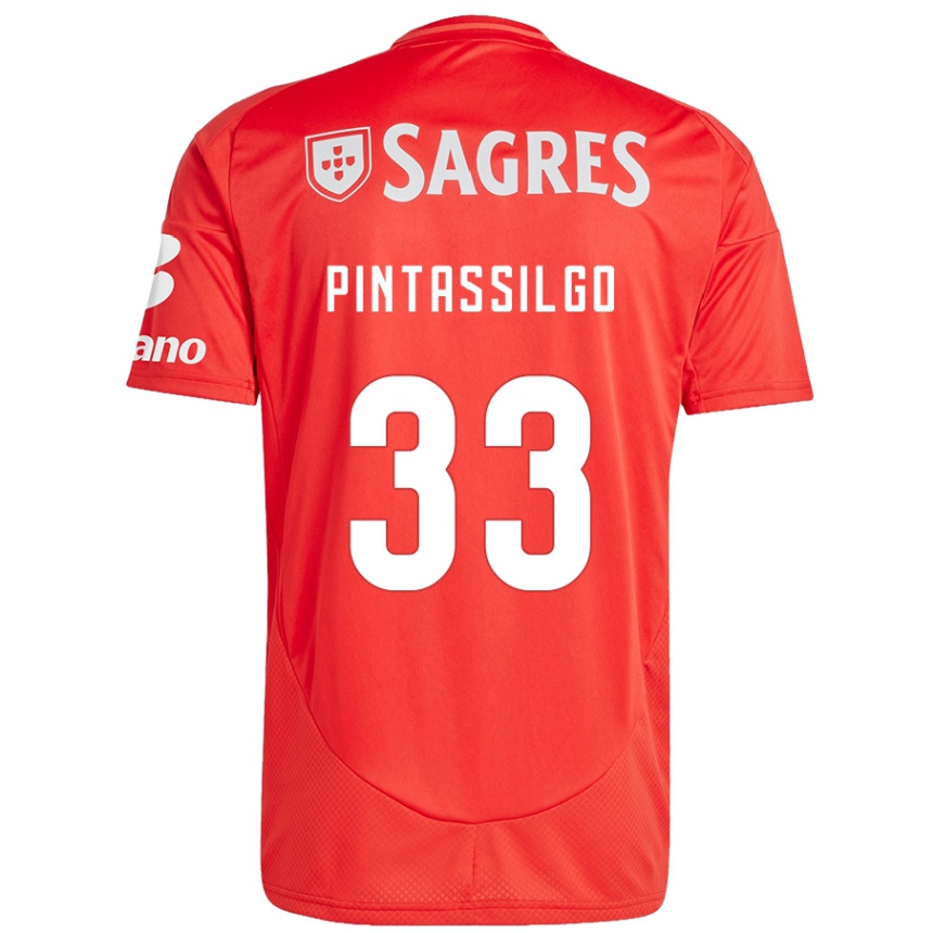 Men Football Lara Pintassilgo #33 Red White Home Jersey 2024/25 T-Shirt Za