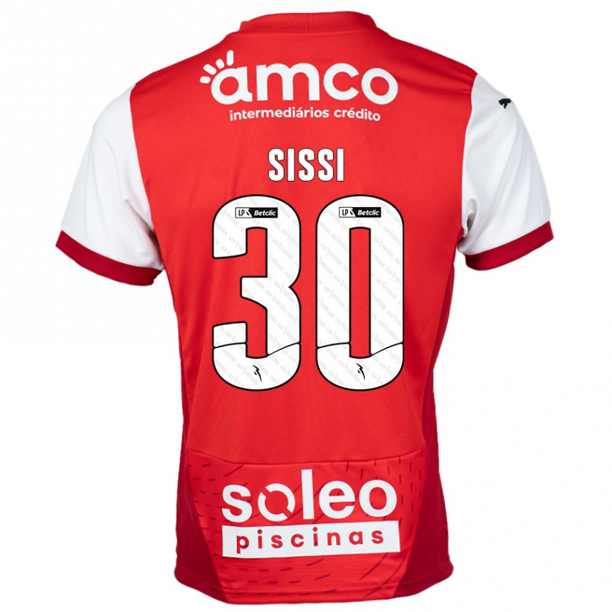 Men Football Sissi #30 Red White Home Jersey 2024/25 T-Shirt Za