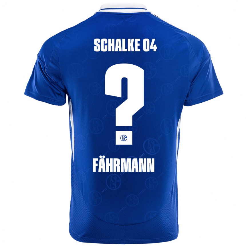 Men Football Ralf Fährmann #0 Royal Blue Home Jersey 2024/25 T-Shirt Za