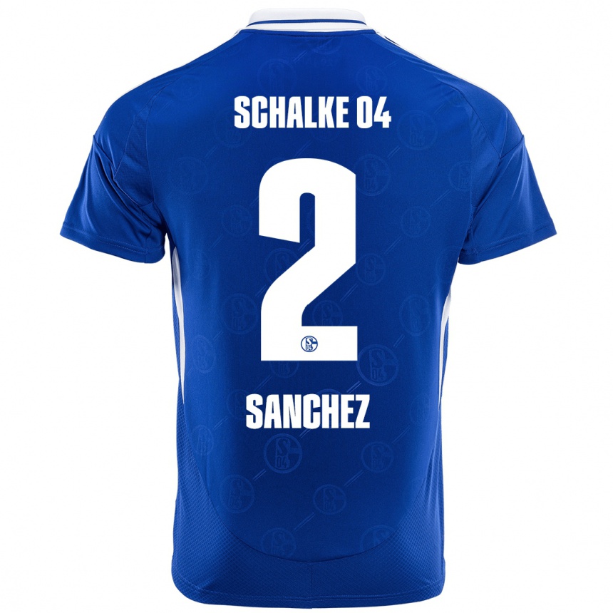 Men Football Felipe Sánchez #2 Royal Blue Home Jersey 2024/25 T-Shirt Za