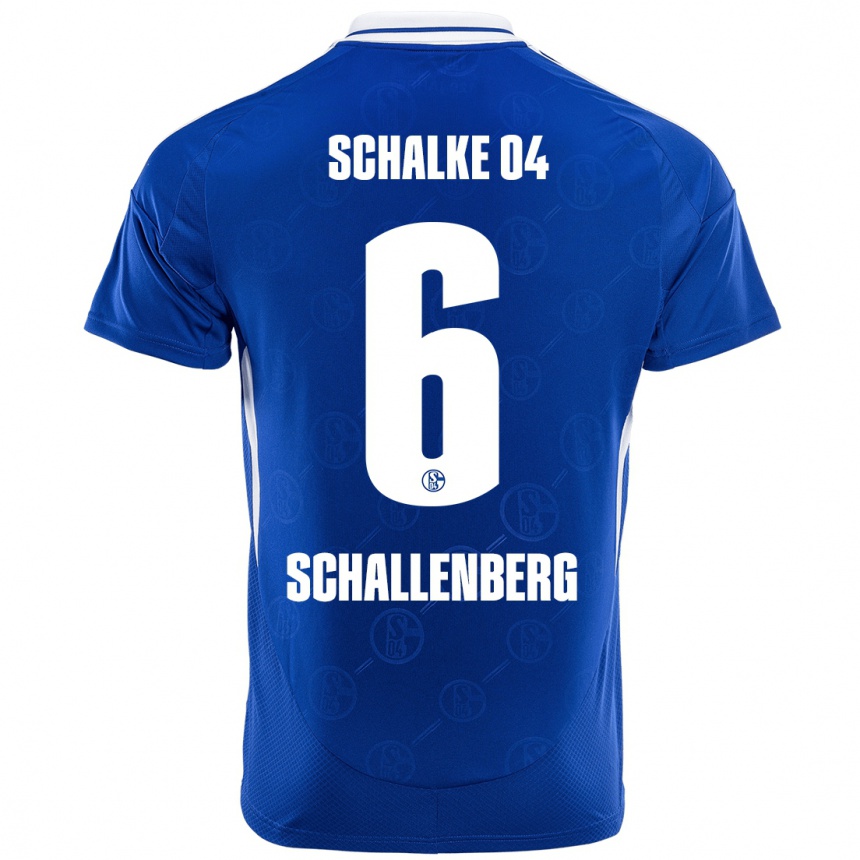 Men Football Ron Schallenberg #6 Royal Blue Home Jersey 2024/25 T-Shirt Za