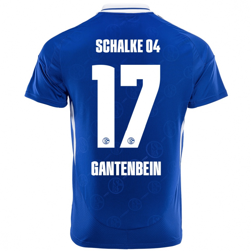 Men Football Adrian Gantenbein #17 Royal Blue Home Jersey 2024/25 T-Shirt Za