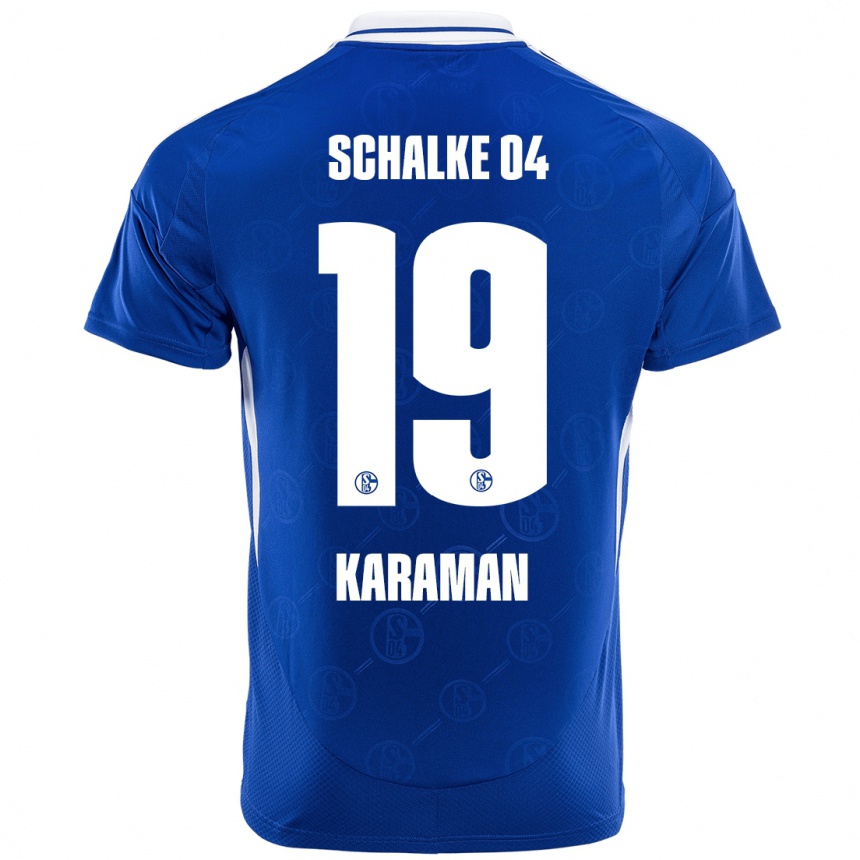 Men Football Kenan Karaman #19 Royal Blue Home Jersey 2024/25 T-Shirt Za