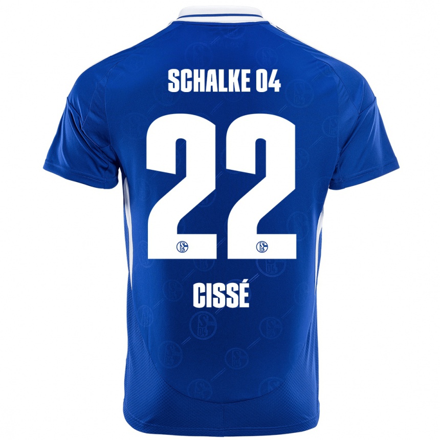 Men Football Ibrahima Cissé #22 Royal Blue Home Jersey 2024/25 T-Shirt Za