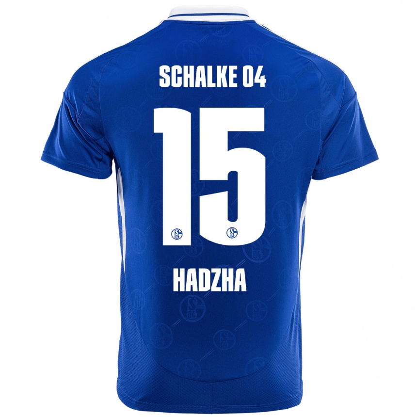 Men Football Nedzhib Hadzha #15 Royal Blue Home Jersey 2024/25 T-Shirt Za