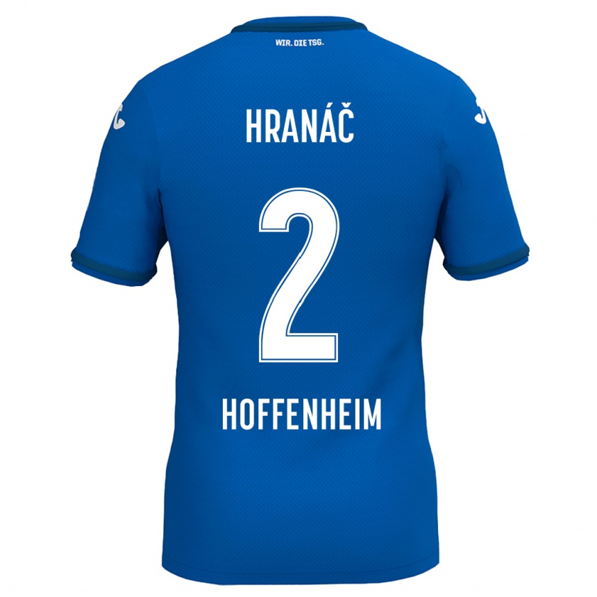 Men Football Robin Hranac #2 Royal Blue Home Jersey 2024/25 T-Shirt Za