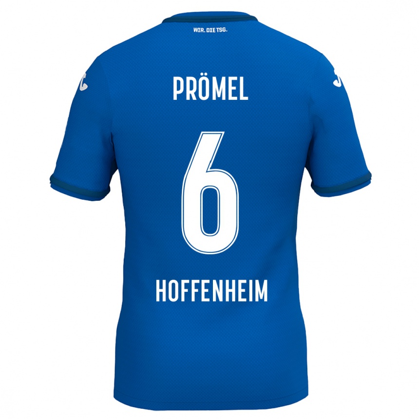 Men Football Grischa Prömel #6 Royal Blue Home Jersey 2024/25 T-Shirt Za