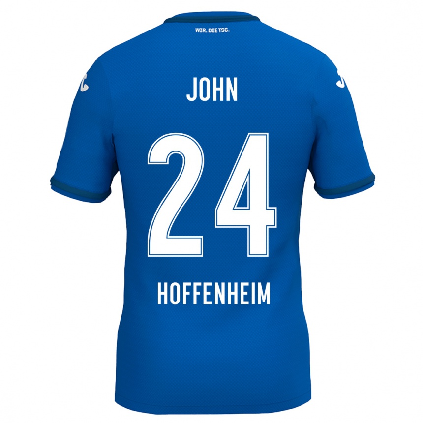 Men Football Marco John #24 Royal Blue Home Jersey 2024/25 T-Shirt Za