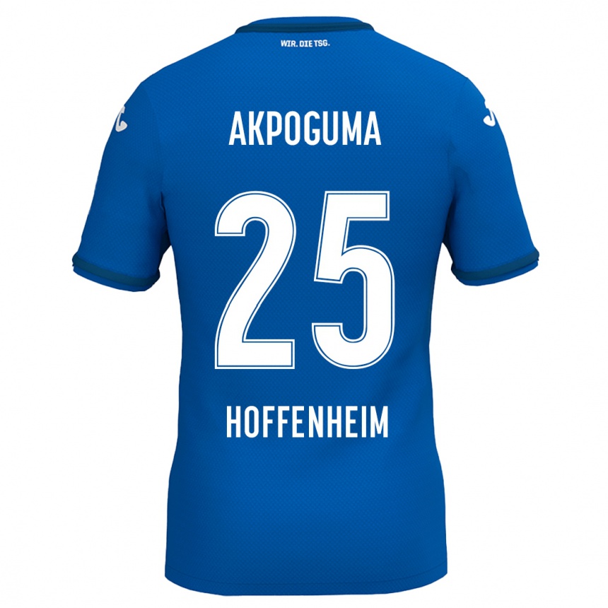 Men Football Kevin Akpoguma #25 Royal Blue Home Jersey 2024/25 T-Shirt Za