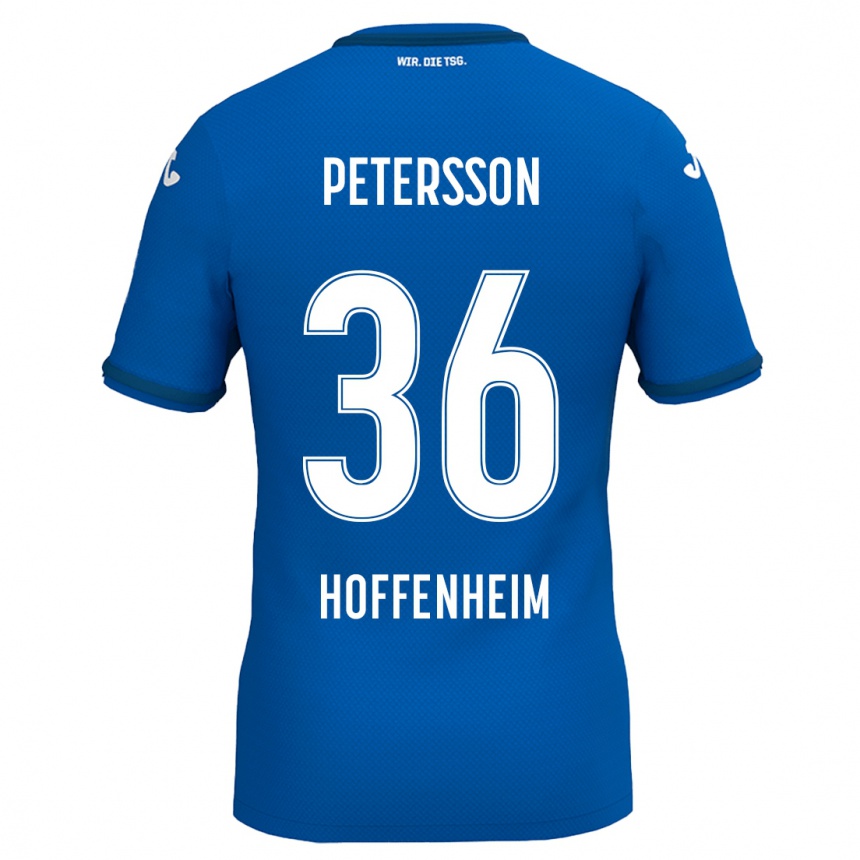 Men Football Lúkas Petersson #36 Royal Blue Home Jersey 2024/25 T-Shirt Za