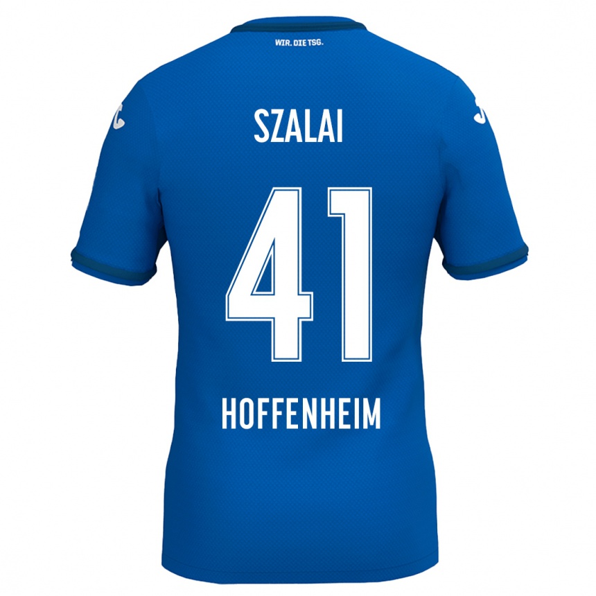 Men Football Attila Szalai #41 Royal Blue Home Jersey 2024/25 T-Shirt Za