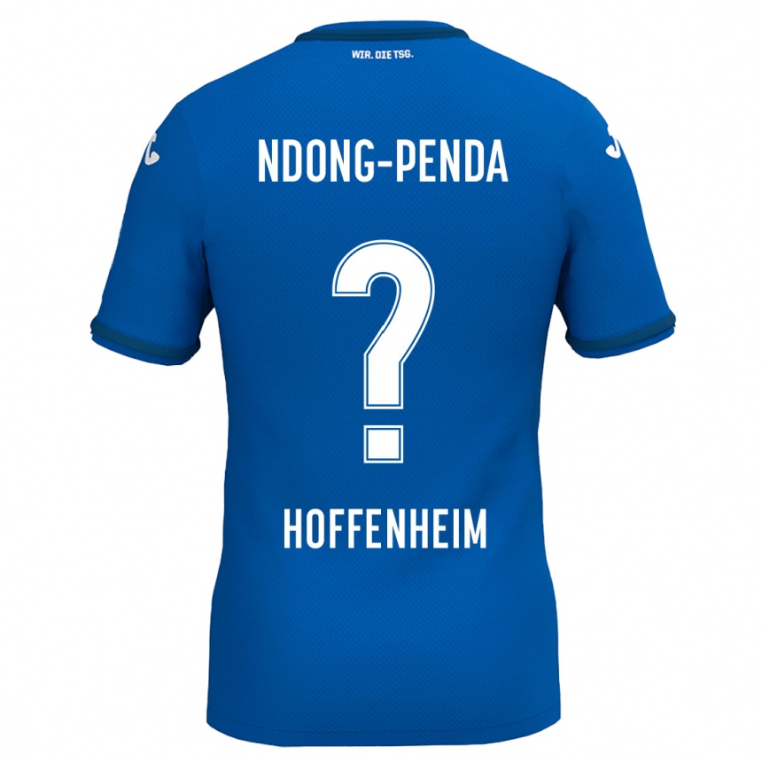 Men Football Maxime Ndong-Penda #0 Royal Blue Home Jersey 2024/25 T-Shirt Za