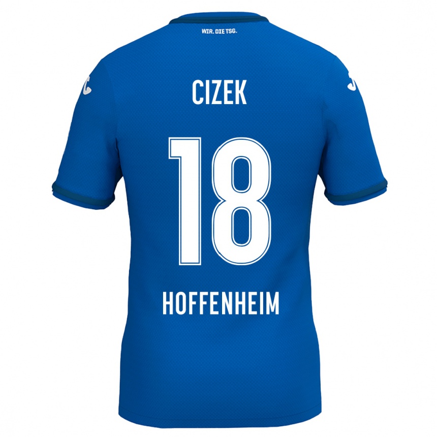 Men Football Krystof Cizek #18 Royal Blue Home Jersey 2024/25 T-Shirt Za