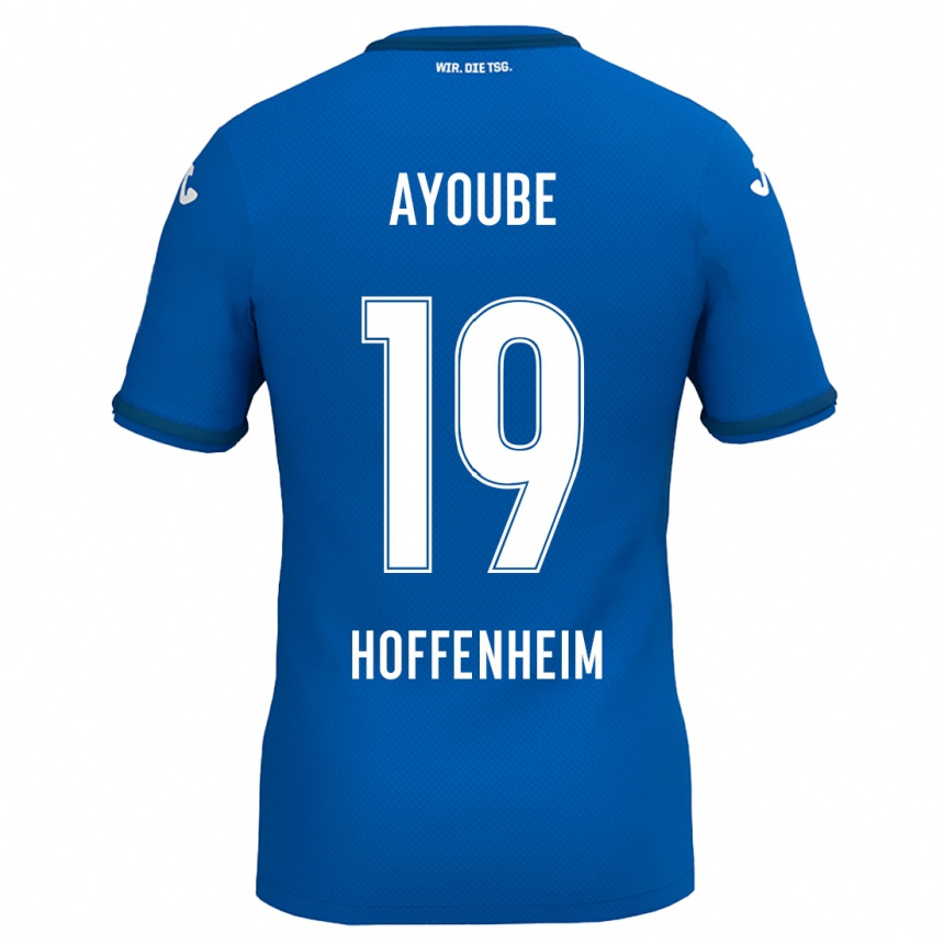 Men Football Ayoube Amaimouni-Echghouyab #19 Royal Blue Home Jersey 2024/25 T-Shirt Za