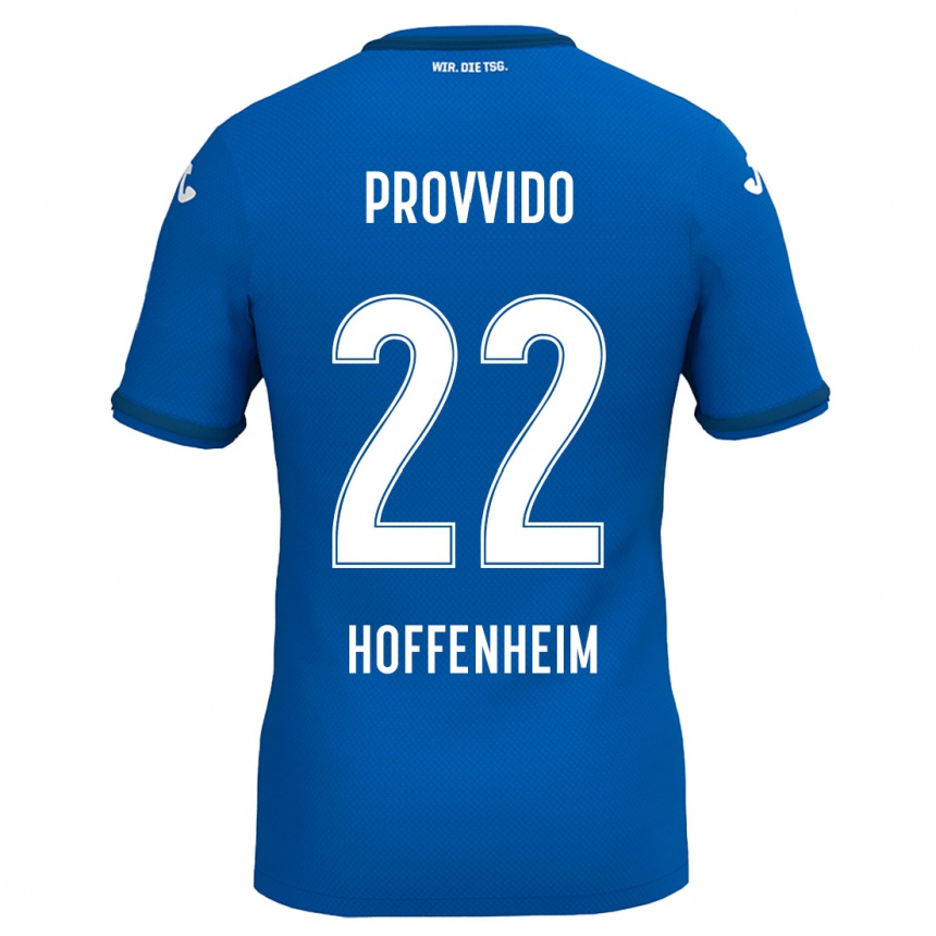 Men Football Luca Provvido #22 Royal Blue Home Jersey 2024/25 T-Shirt Za