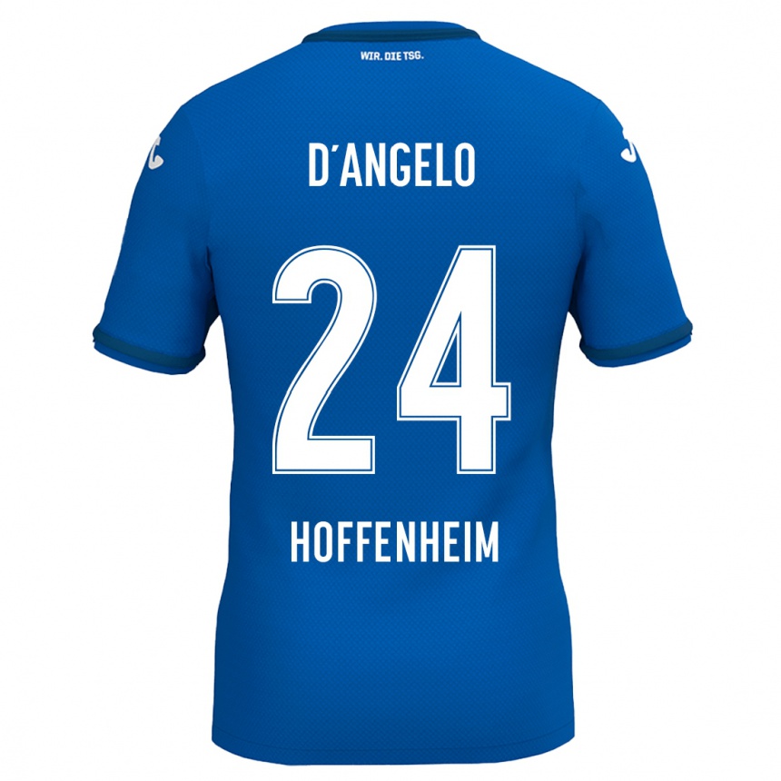 Men Football Chiara D'angelo #24 Royal Blue Home Jersey 2024/25 T-Shirt Za