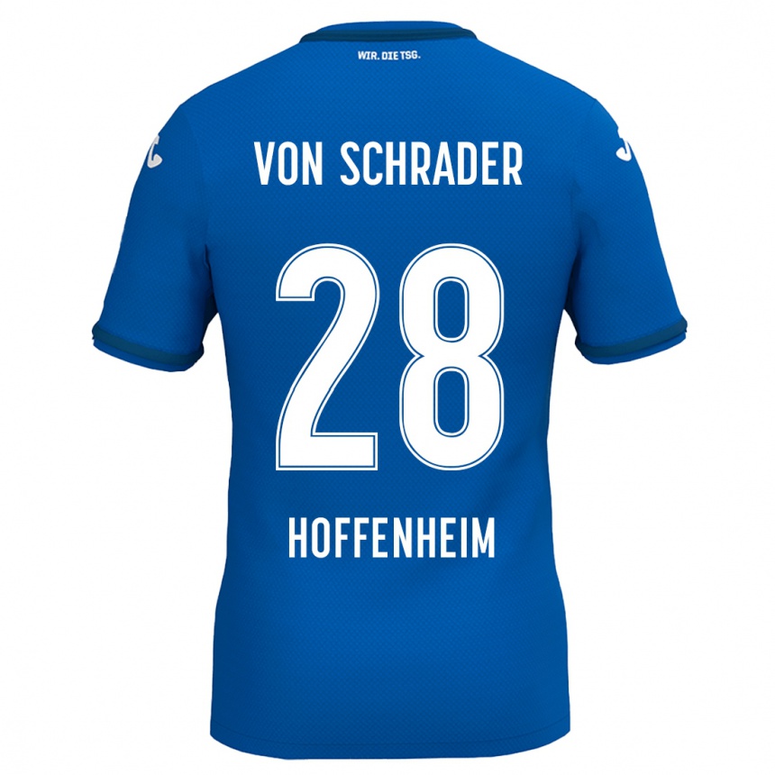 Men Football Lina Von Schrader #28 Royal Blue Home Jersey 2024/25 T-Shirt Za